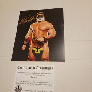Tatanka Autographed Photo With COA